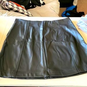 Leather (not real) skirt.